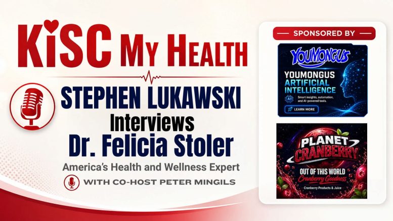 Dr Felicia Stoler with Peter Mingils and Stephen Lukawski on KISC My Health Radio